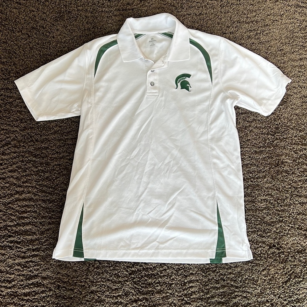 Michigan State Mens polo Large NWOT